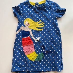 Mini Boden mermaid dress 2-3y